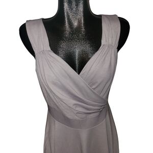 Grace Karin Sleeveless Faux Wrap A-line Grey Dress Sz.L